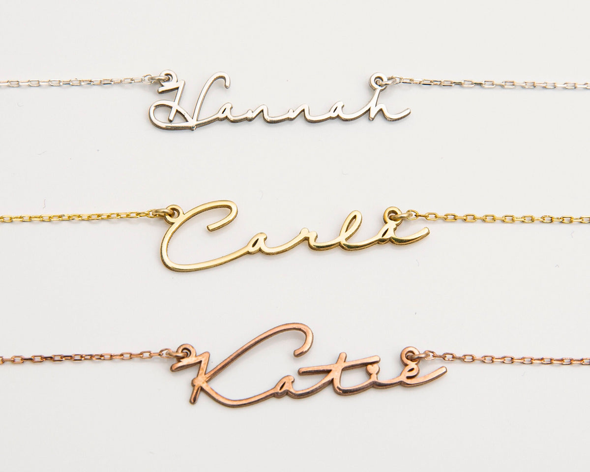 Personalized Name Necklace • Custom Name Necklace Silver • Personalized Jewelry for Women • Name Necklaces Gold • Birthday Gifts