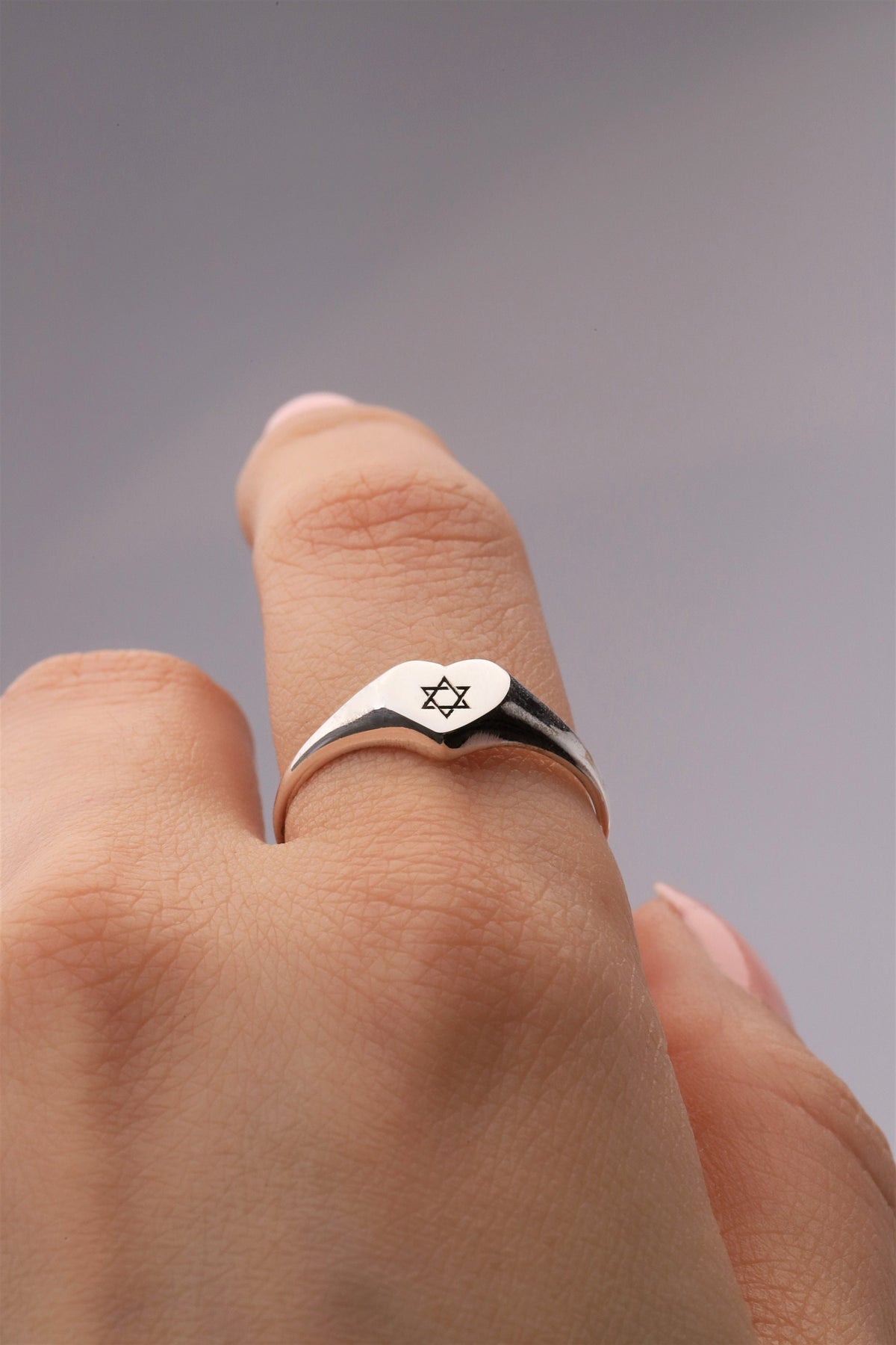 Handmade Star of David Ring in Sterling Silver • Judaica Jewelry • Magen David Ring • Stackable Rose Gold Jewelry • Gifts for Her