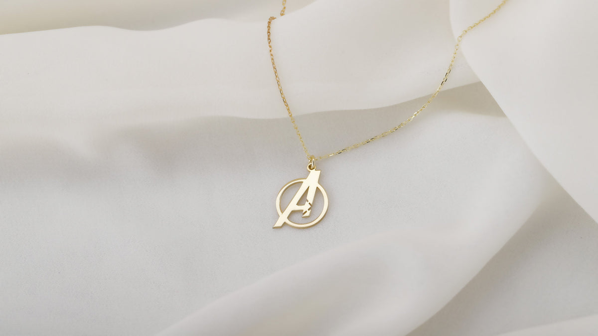 Ready to Ship Avengers Endgame Symbol Silver Pendant Necklace • Comics Necklace • Iron Man, Captain America, Black Widow, WandaVision