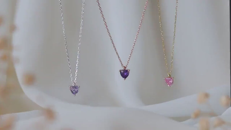 Delicete Pink Quartz, Ametrine, and Amethyst Crystal Choker Necklace in 14K Gold, Sterling Silver and Rose Gold by NecklaceDreamWorld