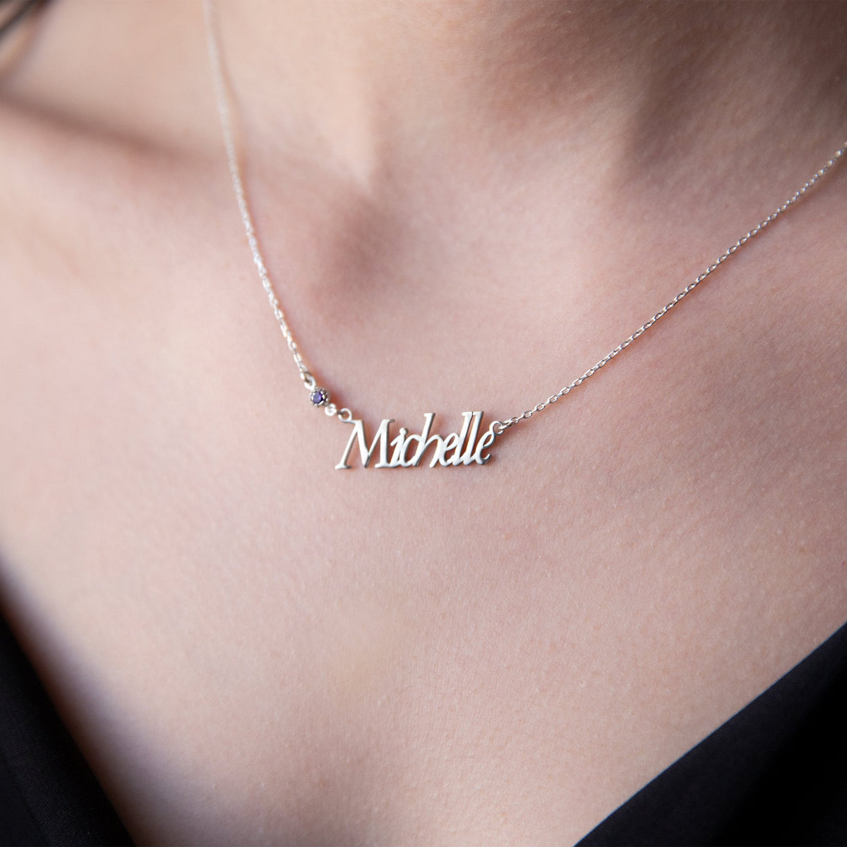 Modern Personalized Name Jewelry, Custom Baby Necklace Silver • Handmade Gifts for Christmas, Anniversary, Birthday by NecklaceDreamWorld