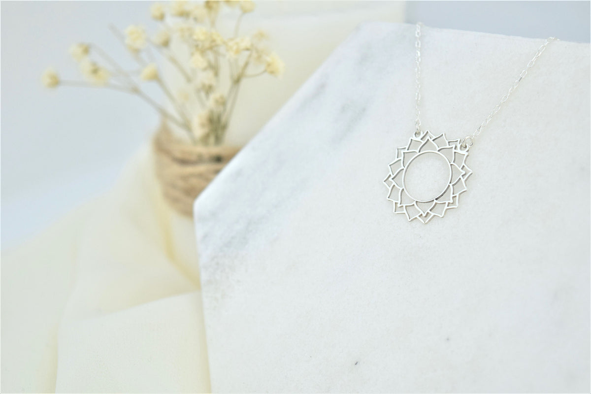 Crown Chakra Necklace, Sahasrara Yoga Geometric • Handmade Chakra• Hindu Jewelry • Yoga Chakra Necklace• Spiritual Jewelry • Symbol Necklace