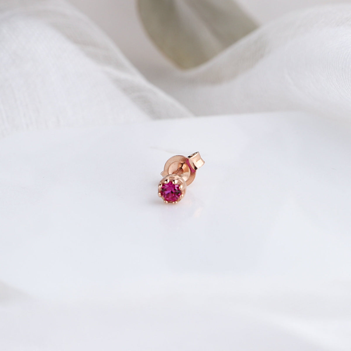 Cute Birthstone Stud Gold Earrings • Vintage Silver Diamond Earrings • Handmade Aesthetic Earrings