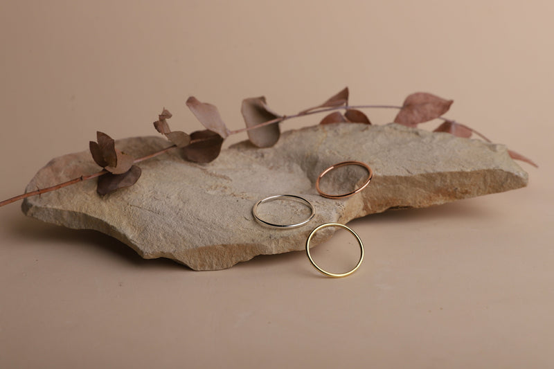 Sterling Silver Cool Simple Rings, Stackable Midi Rings, Plain Ring, Ultra Thin Rings for Women | Knuckle Rings, Perfect Gifts for Loved One