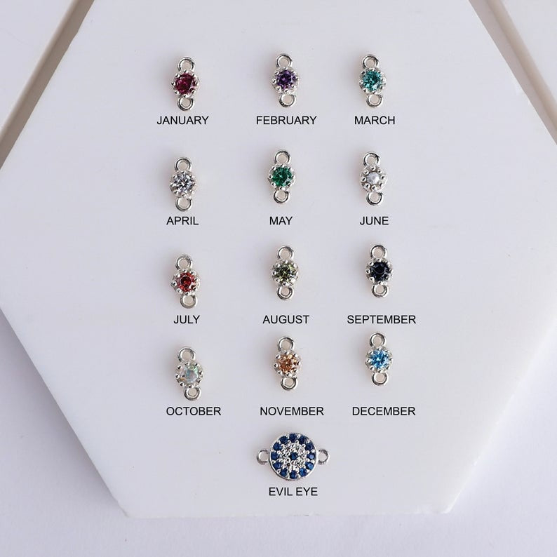 Infinity Name Plate Birthstone Necklace • Custom Dainty Gold Necklace • Mothers Day Gift