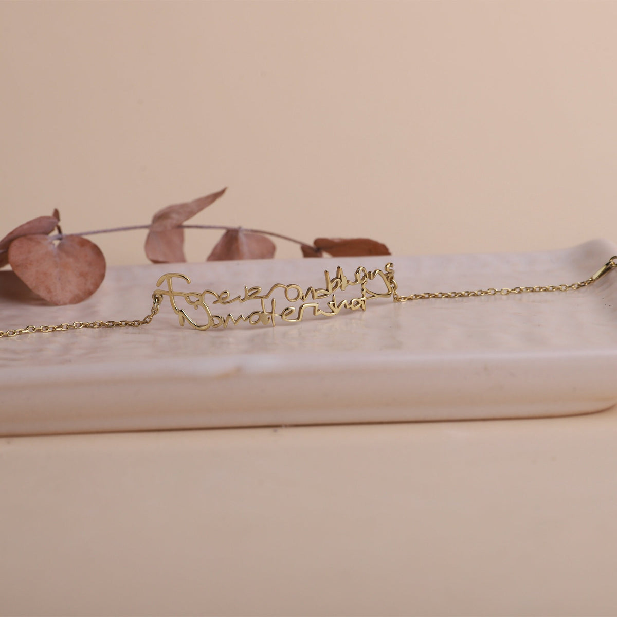 Custom Memorial Actual Handwriting Bracelet Silver, Gold and Rose Gold • Friendship Bracelet • Keepsake Jewelry Gifts, Signature Bracelet