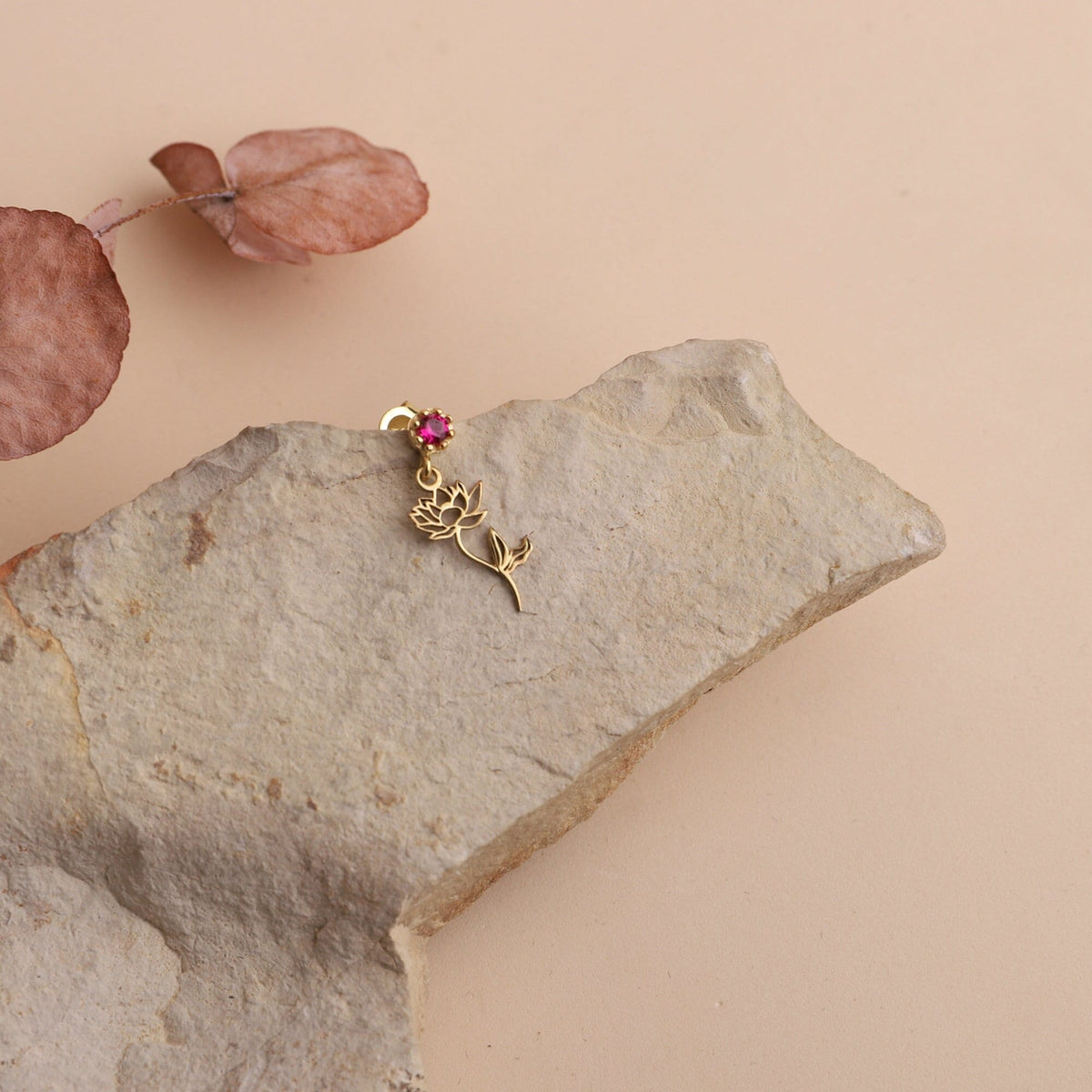 Dangle Birth Month Flower with Birthstone Earrings, Personalized Dainty Silver and Gold Cubic Zirconia Diamonds Stud Earrings, Gifts for Her