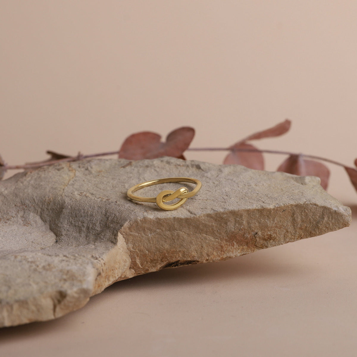 Love Knot Ring Sterling Silver, Dainty Stacking Ring Gold, Cute Friendship Handmade Ring | Tiny Tie the Knot Jewelry by NecklaceDreamWorld