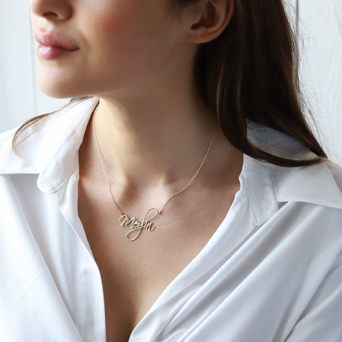 Custom Name Necklace, Personalized Name Necklace, Name Engraved Necklace | 925 Sterling Silver, Gold and Rose Gold