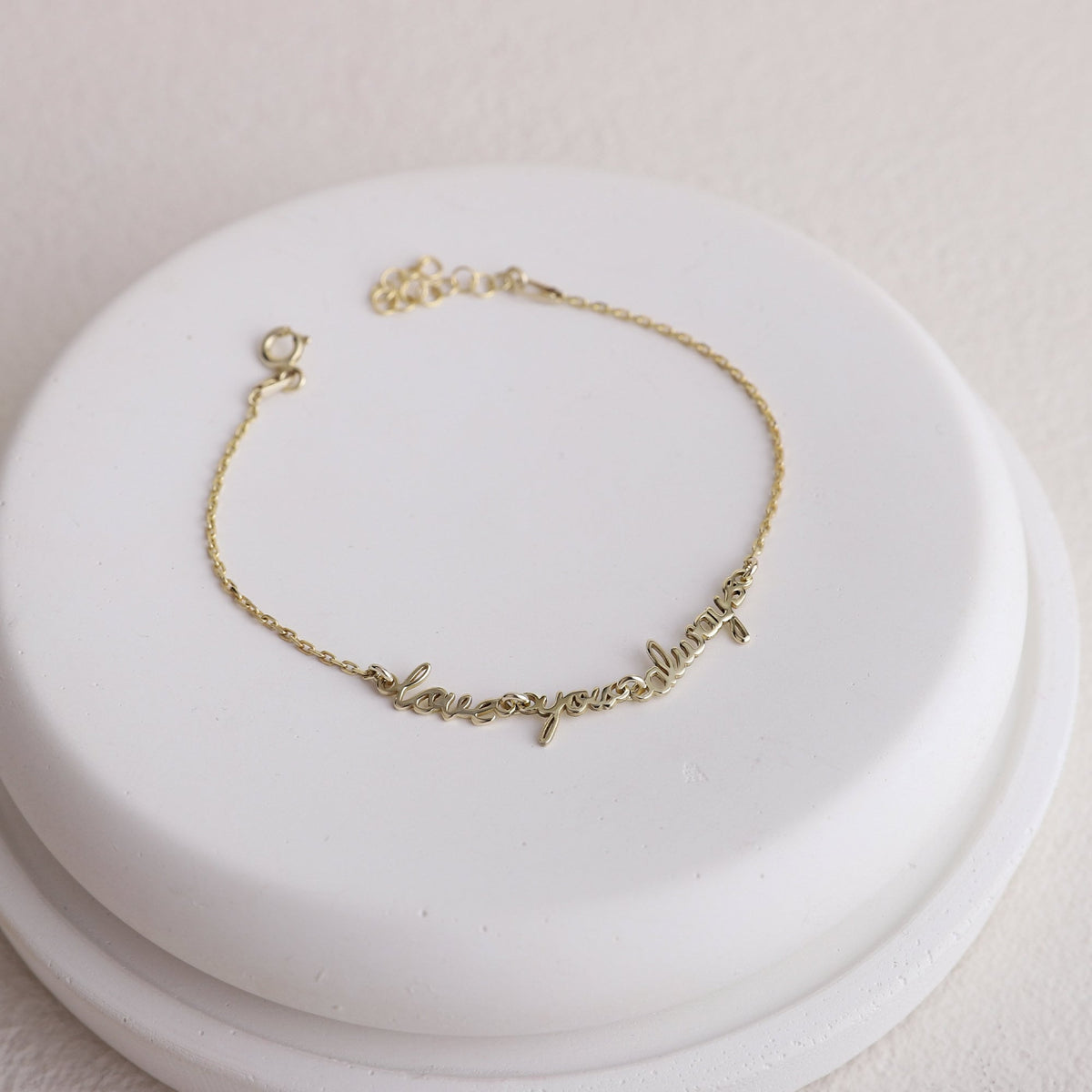 Custom Signature Name Bracelet, Dainty Gold Bracelet | Cute Actual Handwriting Sterling Silver Bracelet | Perfect Jewelry Gifts for Her