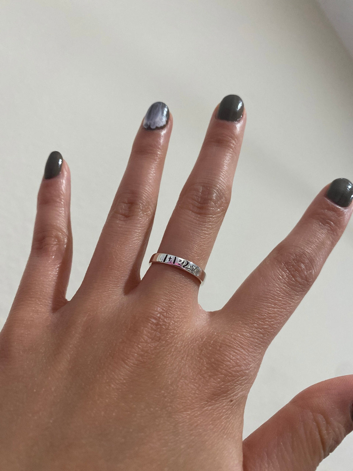 14K Gold Memorial Handwriting Ring • Actual Handwriting Wedding Bands • Custom Stacking Name Rings • Engraved Personalized Handwriting Gifts