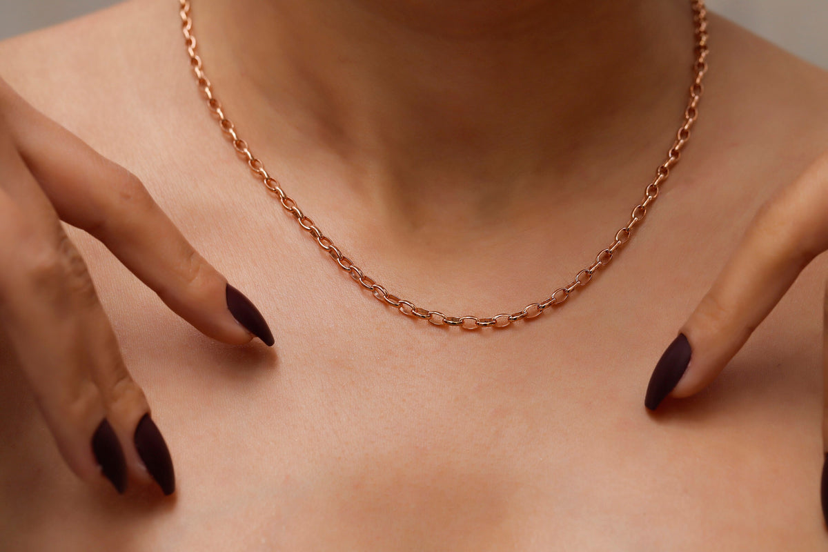 14K Gold Doc Delicate Chain by NecklaceDreamWorld, Layered Necklace, Dainty Jewelry Unique Birthday Gifts