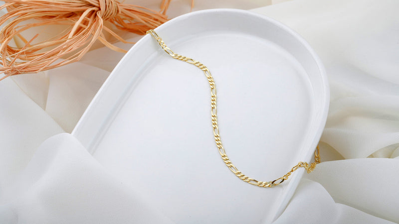 Figaro Chain Necklace in 14K Gold, Sterling Silver and Rose • Everyday Chain Jewelry by NecklaceDreamWrold • Perfect Uniqeu Gifts