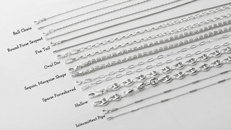 Chunky Chain Necklace for Women in 14K Gold, Sterling Silver and Roe by Necklace Dream World,