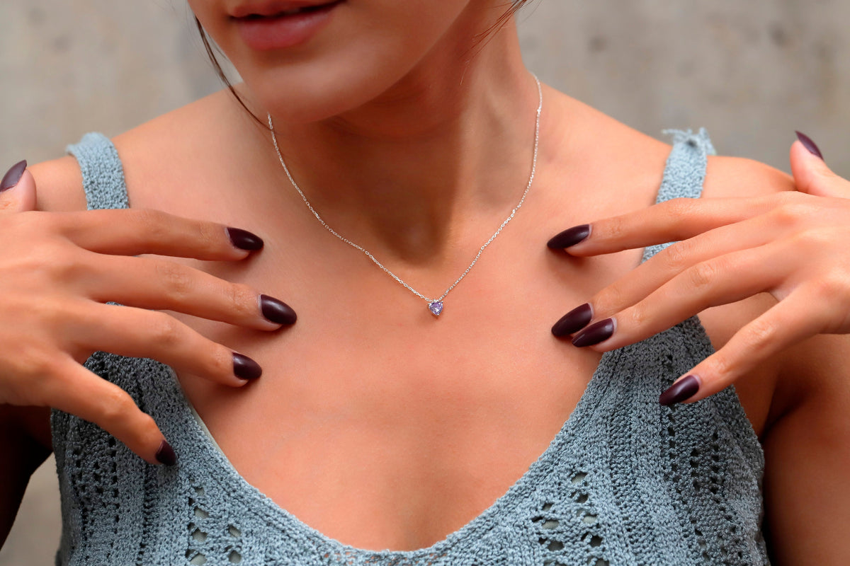 Delicete Pink Quartz, Ametrine, and Amethyst Crystal Choker Necklace in 14K Gold, Sterling Silver and Rose Gold by NecklaceDreamWorld