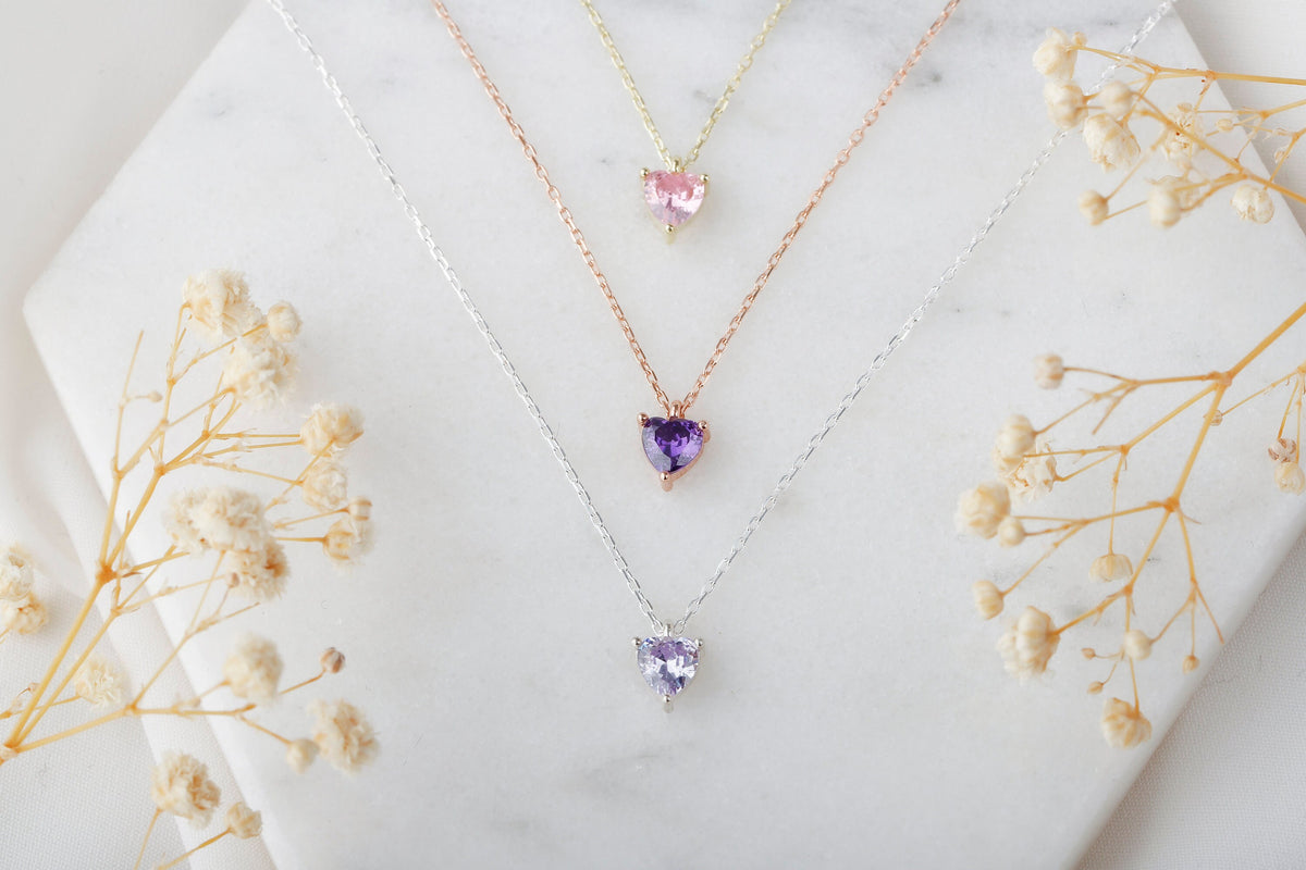Delicete Pink Quartz, Ametrine, and Amethyst Crystal Choker Necklace in 14K Gold, Sterling Silver and Rose Gold by NecklaceDreamWorld
