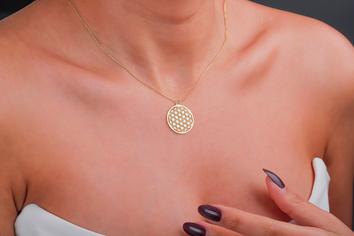 Flower of Life, Flower Of Life Necklace, Flower of Life Pendant, Flower of Life Pendant Gold, Flower Life, Life Flower, Gift for Her