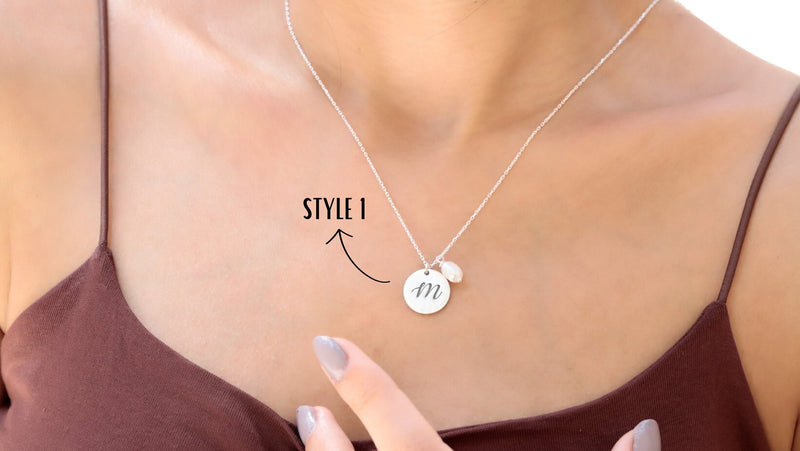 Team Bride Necklace, Bridesmaid Proposal Gifts, Thank you Gifts with Trendy Paper Clip Chain and Pearl, Link Chain Necklace Everyday Jewelry