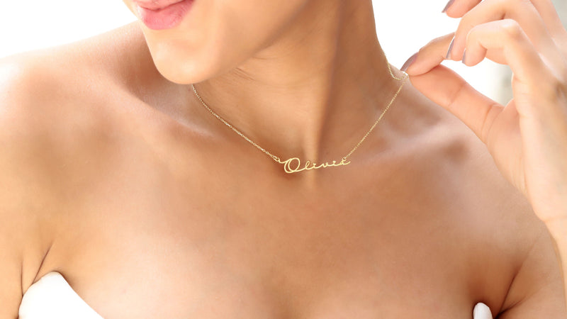 Personalized Name Necklace • Custom Name Necklace Silver • Personalized Jewelry for Women • Name Necklaces Gold • Birthday Gifts