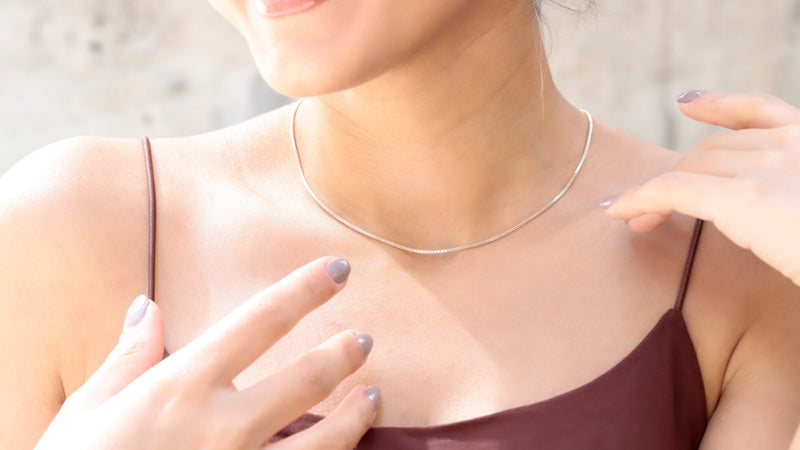 Dainty Layered Necklace Silver, Gold Box Chain Necklace, Silver Box Chain 1mm, Ships Next Day Rose Gold Jewelry by NecklaceDreamWorld