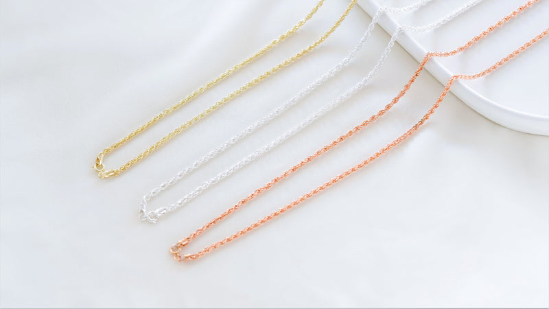 Sterling Silver Singapore chain, Twist Chain for Men by NecklaceDreamWorld, Everyday Jewelry, Silver Rope Chain