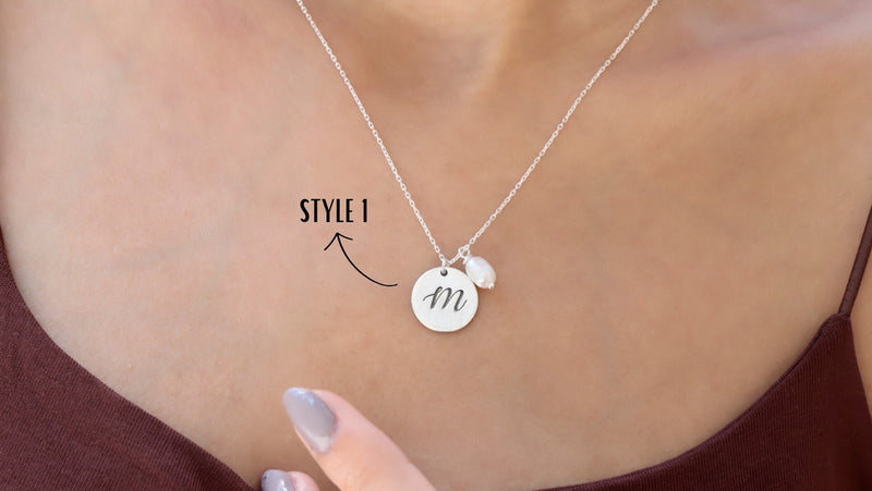 Team Bride Necklace, Bridesmaid Proposal Gifts, Thank you Gifts with Trendy Paper Clip Chain and Pearl, Link Chain Necklace Everyday Jewelry
